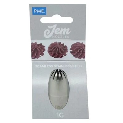 Image of PME NZ1G JEM Drop Flower Piping Nozzle no. 1G, Silver