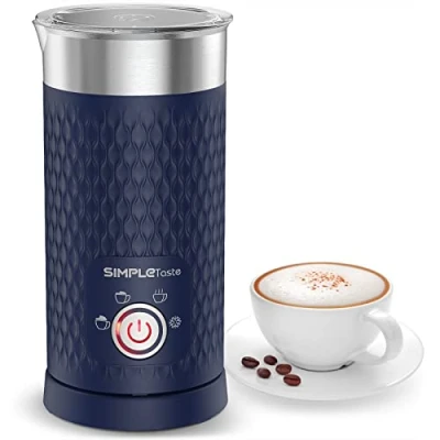 Image of SIMPLETASTE Electric Milk Frother, Automatic Frother and Steamer, 4 in 1 Hot Cold Foam Maker for Coffee, Cappuccinos, Macchiato, Latte