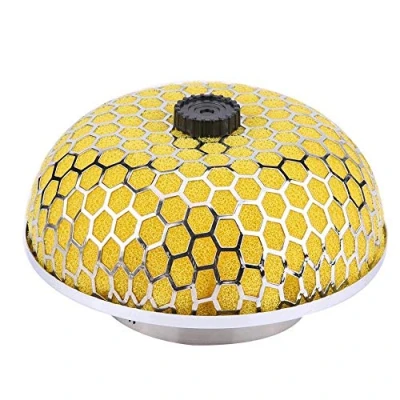 Image of Universal air Intake Filter, High Flow Foam Gauze Mushroom Design Inlet Filter(Yellow) filter car