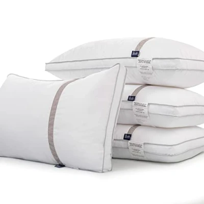 Image of BedStory 4 Pack Sleeping Pillows, Hotel Pillow Down Alternative Dust Mite Resistant &amp; Hypoallergenic, Standard Size Bed for Neck/Shoulder Pain/Allergy Sufferers and Back/Stomach/Side Sleepers
