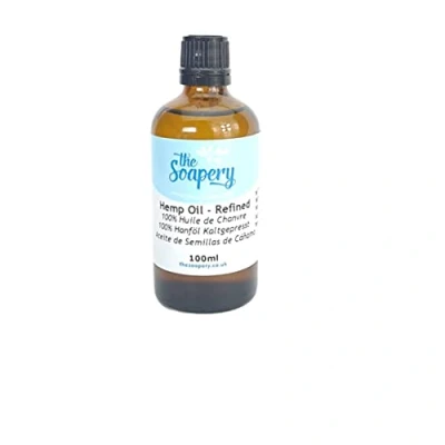 Image of Hemp Oil Refined 100ml 100% Pure and Natural Carrier for Massage, Skin Hair Care