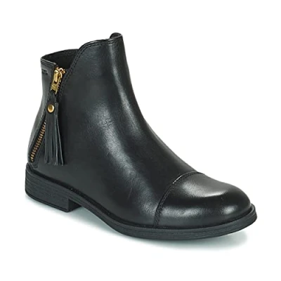 Image of Geox Girls Jr Agata C Ankle Boots, Black, 4 UK Child