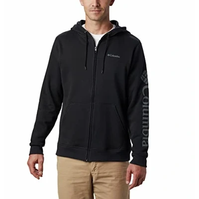 Image of Columbia M Logo Fleece Fz Knit Tops Black, City Grey, Small