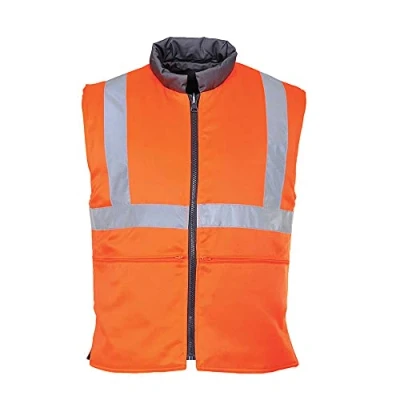 Image of Portwest Hi Vis Reversible Bodywarmer RIS Orange XXL
