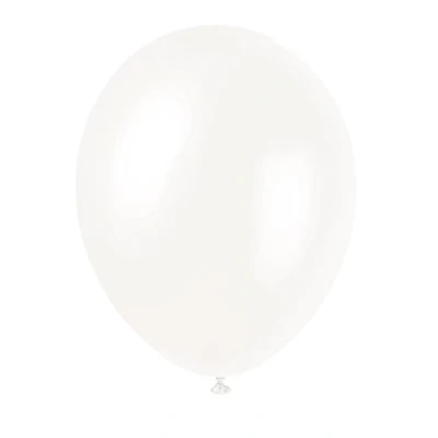 Image of Premium Iridescent White Pearlized Balloons (30cm) Pack of 8 Elegant Party Decorations