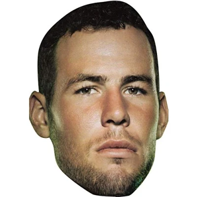 Image of FoxyPrinting Mark Cavendish Cycling Celebrity Cardboard Party Face Mask Fancy Dress