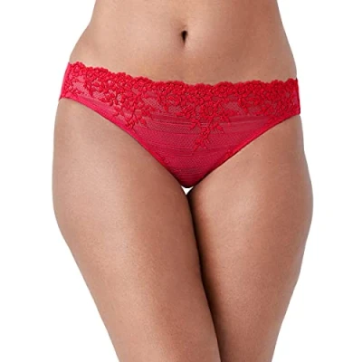 Image of Wacoal Embrace Lace WA064391 Bikini Brief Persian Red (615) XL CS