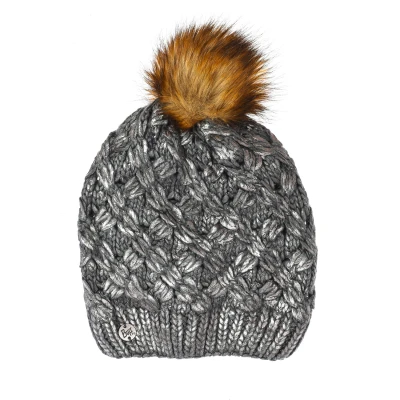 Image of Buff Womens Knitted hat with fleece lining 100200 Silver One Size