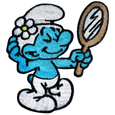 Image of Pawprint Family Vanity Smurf Sew on Patch The Smurfs Official Merchandise