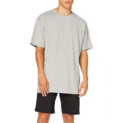 Image of Build Your Brand Men&#039;s Heavy Oversize T shirt Shirt, Gray, XXL UK
