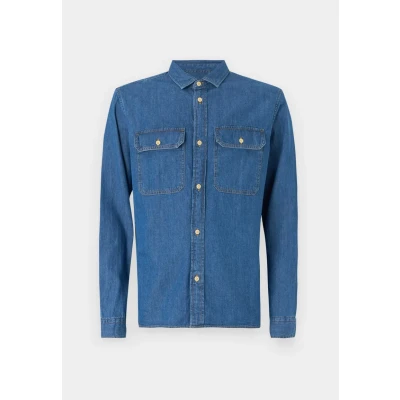 Image of Jack &amp; Jones Jjetravis Shirt, Men&#039;s, Size: XS, Medium blue denim
