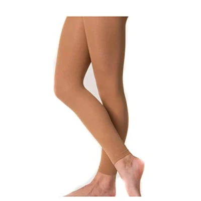 Image of Mytoptrendz® Girls Footless Dance Tights Soft Strchy Matte Opaque With Spandex (7 9 yrs Tan)