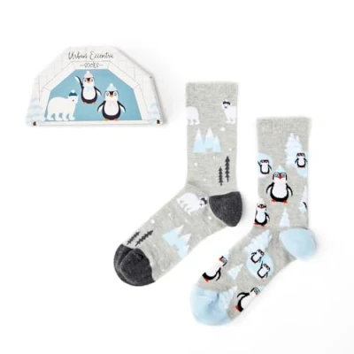 Image of Urban Eccentric Unisex Igloo Socks Gift 2 Pairs Cotton Rich Premium Novelty Gifts