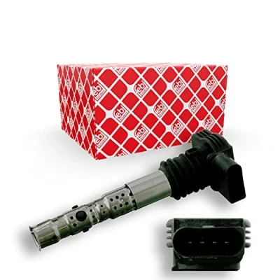 Image of 06A905115B, 06A905115C, 06A905115D, 06B905115D, 06B905115G Ignition coil FEBI BILSTEIN 27470 4 AUDI: TT Coupe, A4 B6/B7 Convertible, B7 Saloon