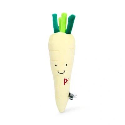 Image of Petface Foodie Faces Penelope Parsnip Plush Dog Toy with Built In Squeaker (Pack of 1)