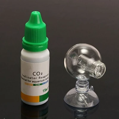 Image of FEVERWORK Aquarium Carbon Dioxide CO2 Monitor PH Indicator Glass Drop Ball Checker Tester