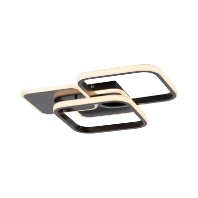 Image of JUST LIGHT. LED ceiling light Sevent, angular, 3,000 K, black