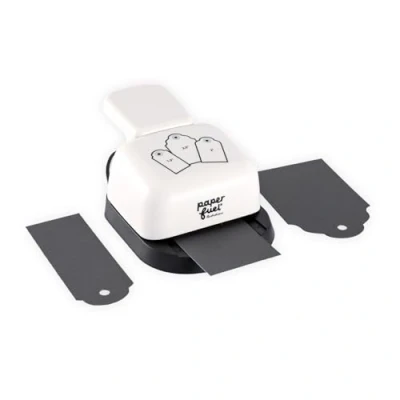 Image of Paperfuel 3 in 1 Maker 3.8 cm &amp; 5 6.4 Tags, Plastic Metal, White, 3, 8 6, 4