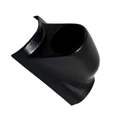Image of GlowShift Universal Black Single Pillar Gauge Pod Fits Any Make/Model ABS Plastic Mounts (1) 2 1/16&quot; (52mm) to Vehicle&#039;s A