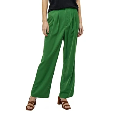 Image of Desires Women&#039;s Arvin Mid Waist Wide Long Pants Autumn Trousers UK Size 8, 6172 Simply Green, 36