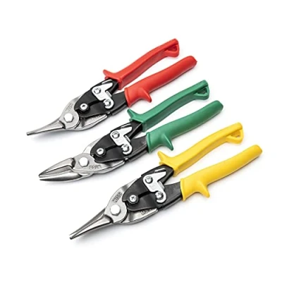 Image of Crescent Wiss 3 Piece MetalMaster Compound Action Aviation Snip Set M123R