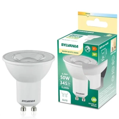 Image of SYLVANIA LED GU10 4.2W Warm White 36 Degrees