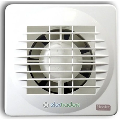 Image of Newlec NL880H 4&quot;/100mm Axial Extractor Fan with Pull Cord &amp; Humidistat
