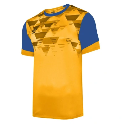 Image of Umbro Mens Vier Jersey (Yellow/Royal Blue) Multicolour Size X Large