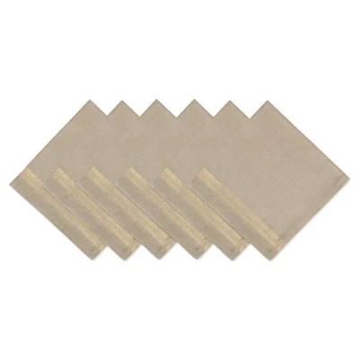 Image of DII Gold Stripe, 20&quot; x (Set of 6)