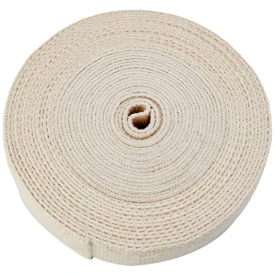 Image of Trimz 10mtr roll of 30mm Ecru Cotton Webbing, Blend