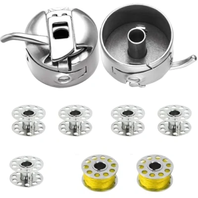 Image of 1 Bobbin Case and 5 Metal Bobbins Will Fit Singer, Brother, Janome, Toyota, New Home &amp; More Domestic Sewing Machines