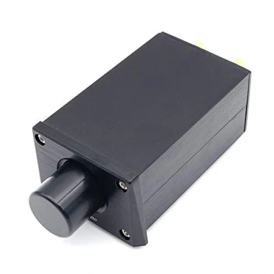 Image of DollaTek High Precision Passive Preamp Volume Control Controller VOL HiFi Preamplifier ALPS16 Black