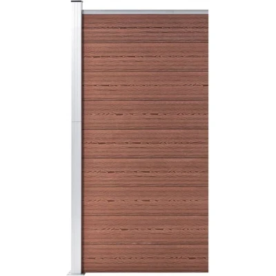 Image of vidaXL Fence Panel WPC 95x186 cm Brown