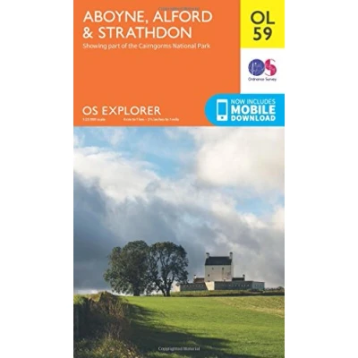 Image of Explorer OL 59 Aboyne, Alford &amp; Strathdon Map