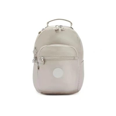 Image of Kipling SEOUL S Small Backpack, Metallic Glow (Silver)
