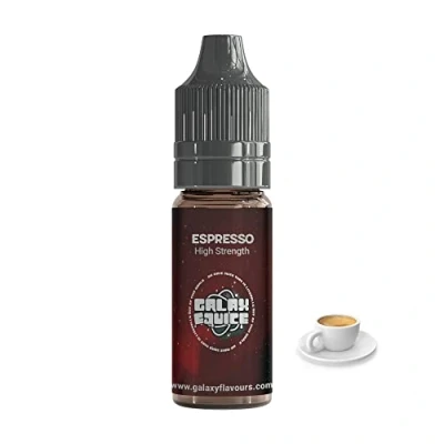 Image of Espresso High Strength Flavouring 230+ Flavours Galaxy Food Large 100ml Bottle.