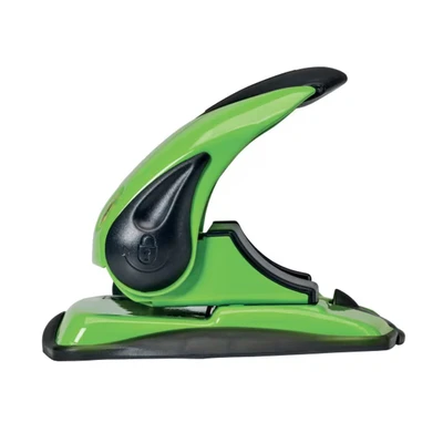 Image of Rexel Choices P225 2 Hole Punch, 25 Sheet Capacity, Paper Alignment Indicator, Metal, Green, 2115694