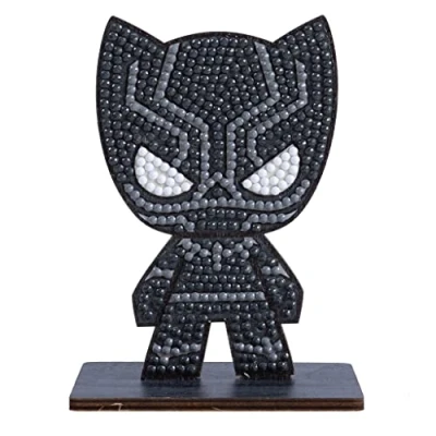 Image of Black Panther Marvel Crystal Art Buddies Kit