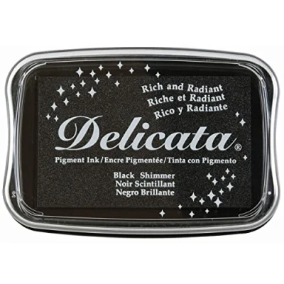 Image of Tsukineko Shimmer Delicata Ink Pad, Black