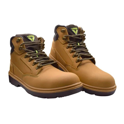 Image of Scan Unisex Viper Desert Safety Boots, Tan, 4 UK