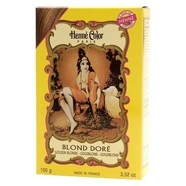 Image of HENNE COLOR Henna Hair Dye Powder Golden Blonde 100g (PACK OF 3)