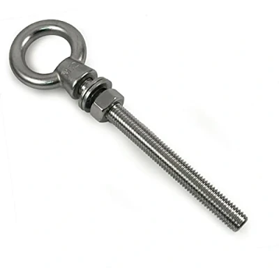 Image of (Pack of 2) M12 A4 316 Marine Grade Stainless Steel Lifting Eye Bolt Longshank Nut (50mm)