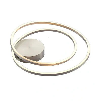 Image of Lindby Davian LED ceiling light, dimmable, nickel