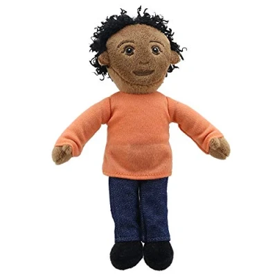 Image of The Puppet Company Finger Puppets Dad (Dark Skin Tone)