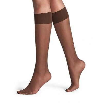 Image of 1 Pair Brenda Pure Matt 20 Knee Highs With Sensitive Top Ladies 2.5 5 Falke