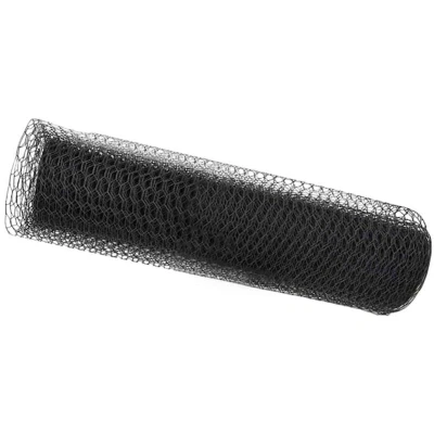 Image of vidaXL Hexagon Fence Steel/Grey PVC Coated 5000 x 80 cm, Garden Boundary