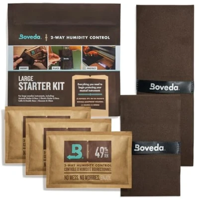 Image of Boveda Music Large Starter Kit (3) 49% RH Standard Ideal Two Way Humidty Control For MOST CLIMATES Guitars &amp; Other Wooden Instruments