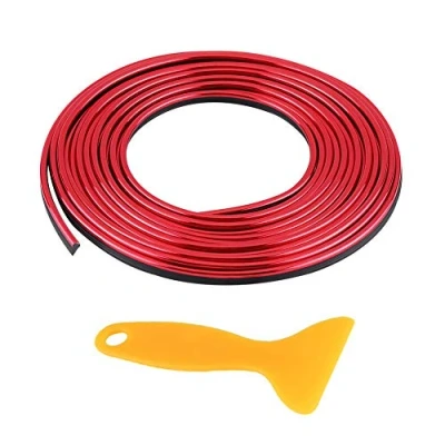 Image of car Interior trim Strip exterior moulding Decorative Line Flexible Decoration Strips 5M(Red) pegatinas coche