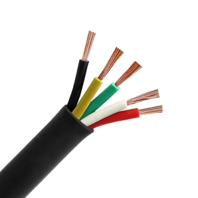 Image of AOHEWEI 5 Core Cable for Trailer 10m Towing Wire Black Caravan Truck Industry