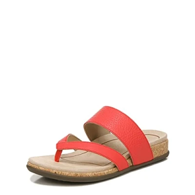 Image of Vionic Marvina Women&#039;s Orthotic Toe Post Sandals, Poppy, 4.5 UK